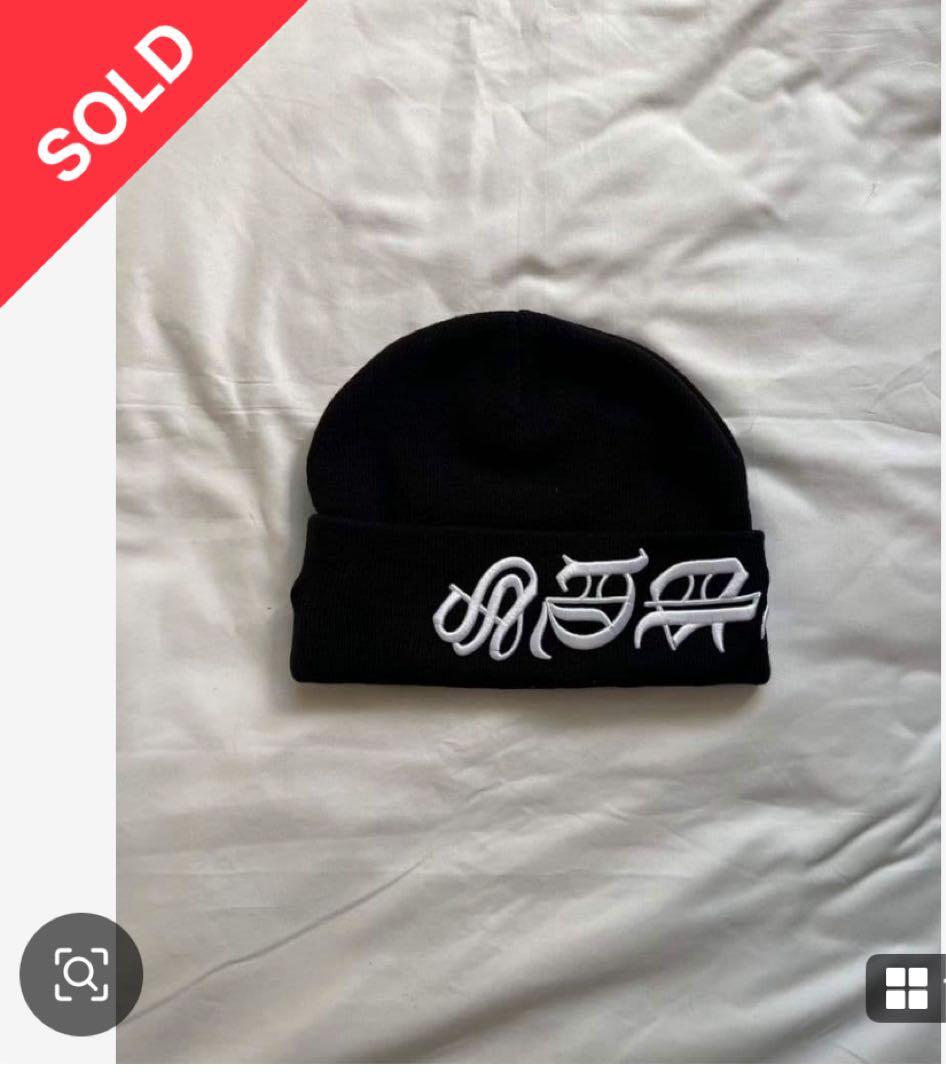 Supreme 刺繍ロゴ ニット帽