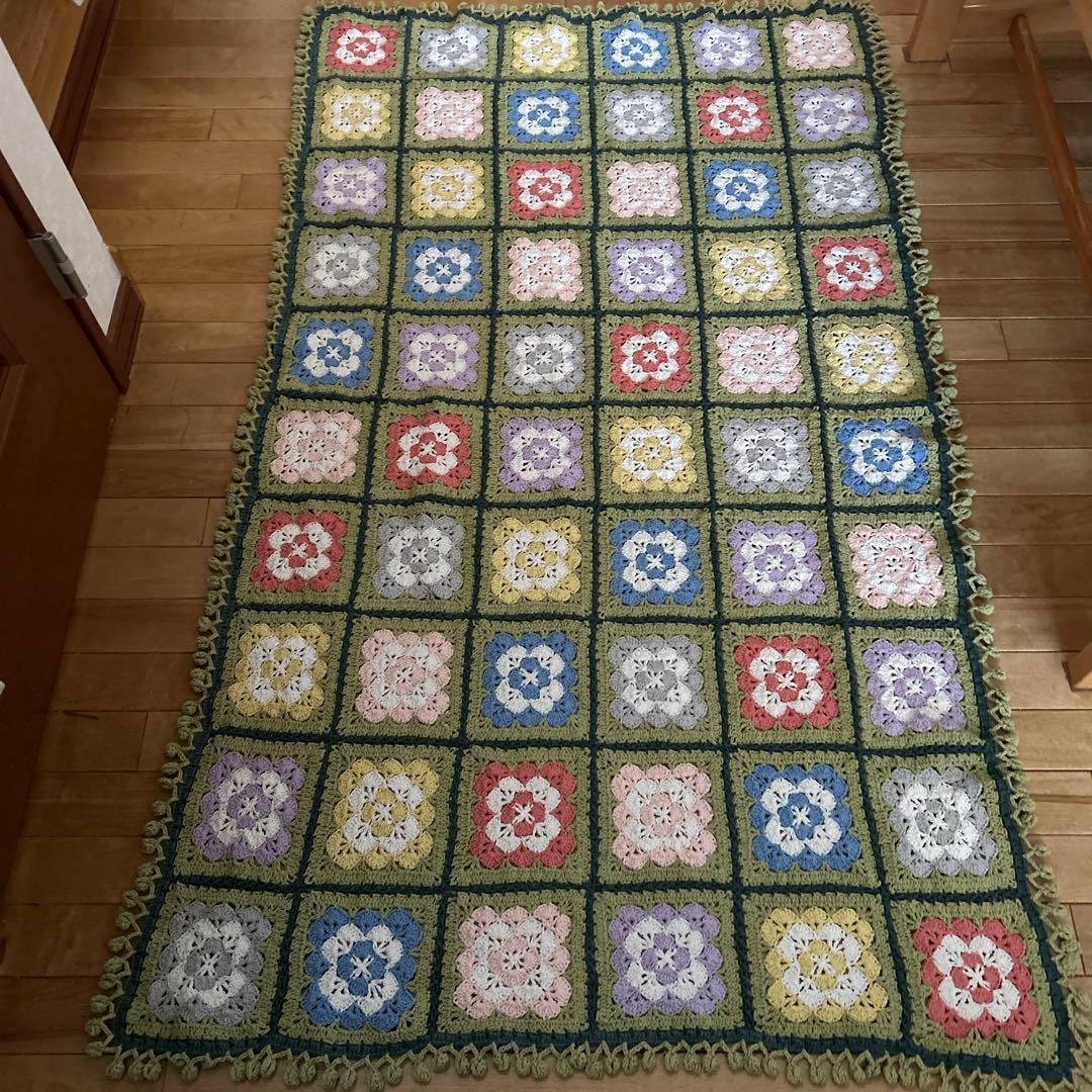 手編み　♡マルチカバー♡