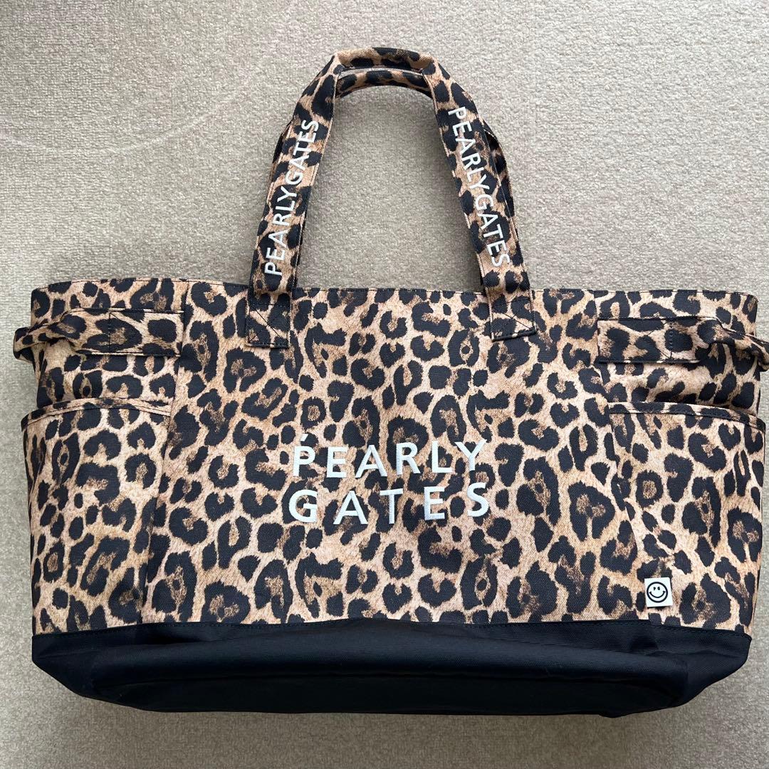 美品PEARLY GATES レオパード柄　ロッカーバッグ