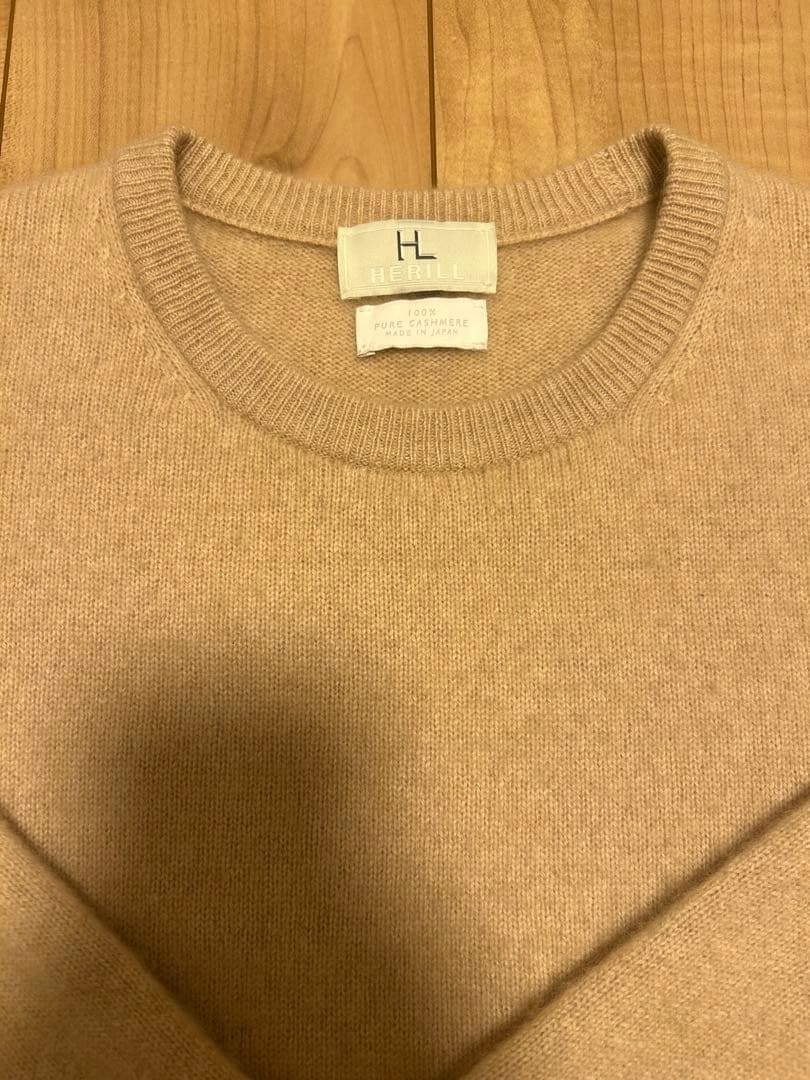 HERILL WHOLEGARMENT PULLOVER カシミヤ　ニット
