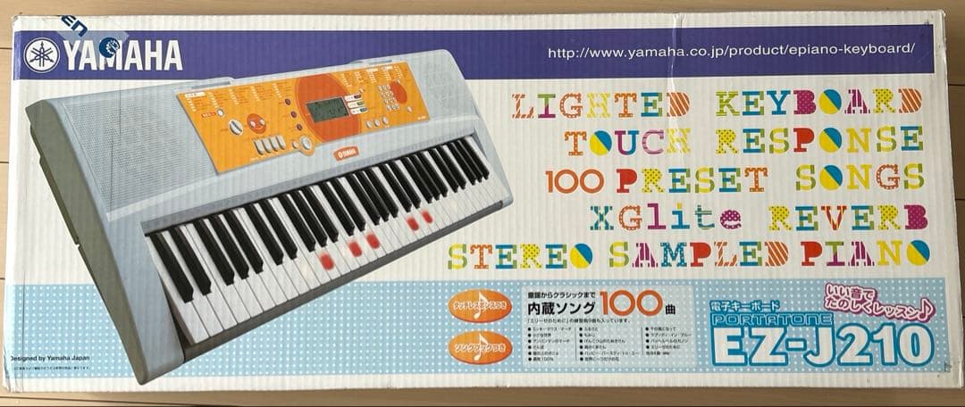 YAMAHA ヤマハ EZ-J210 ポータトーン キーボード