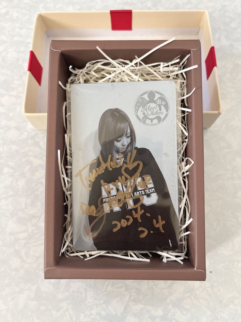 【新品未使用品】PHOENIX DARTSカード　大城明香利プロ直筆サイン入