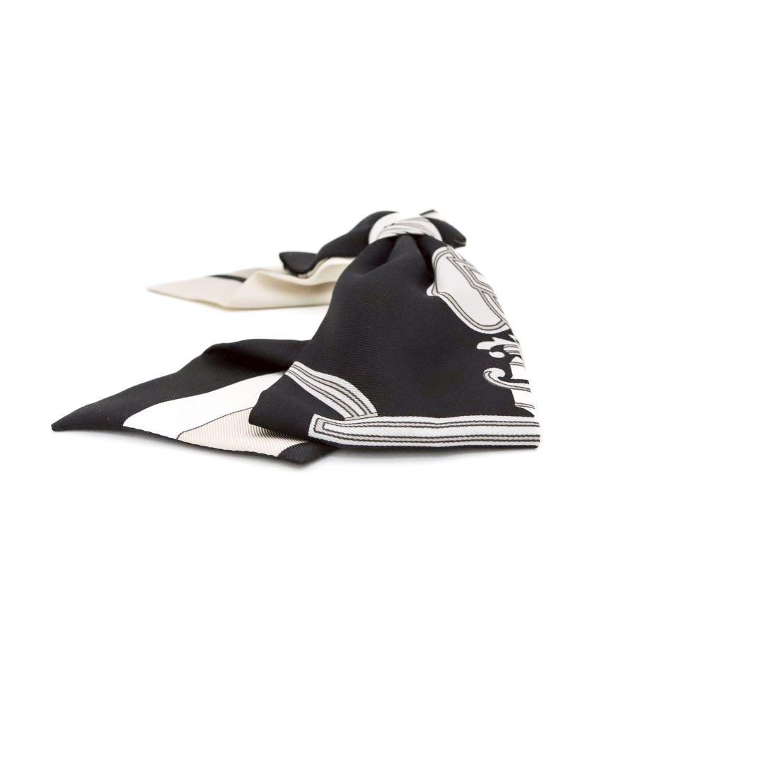 【極美品】エルメス グルネル エクスリブリス バレッタ ヘアアクセサリー シルク