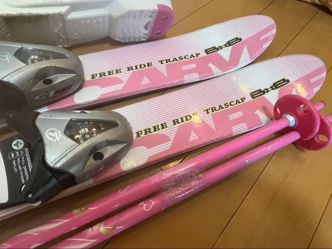 美品 ジュニア用スキー&ウェアフルセット身長85〜120cmくらいのお子様向け