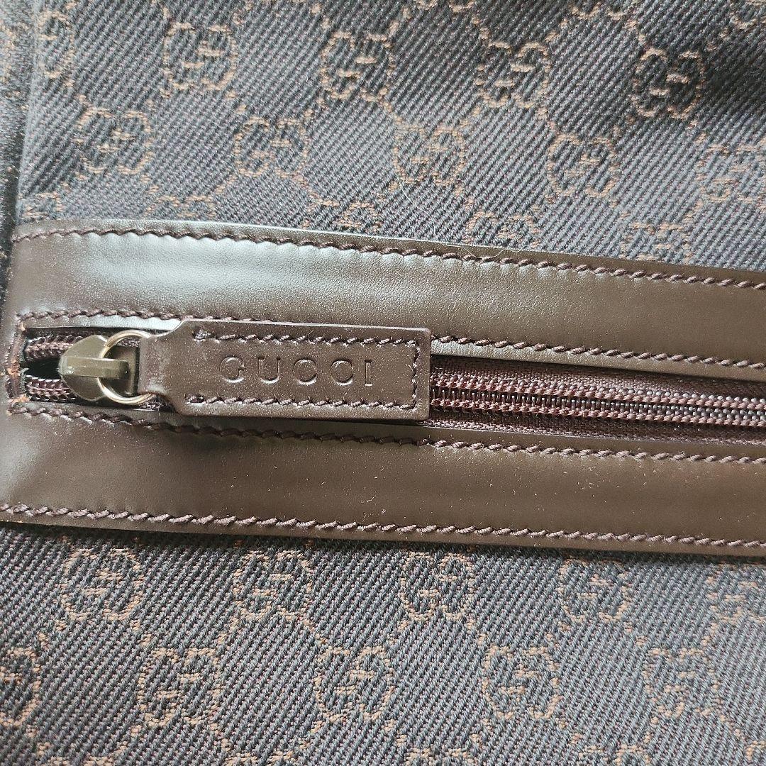 【美品】GUCCI ボストンバッグ 　ダークブラウン