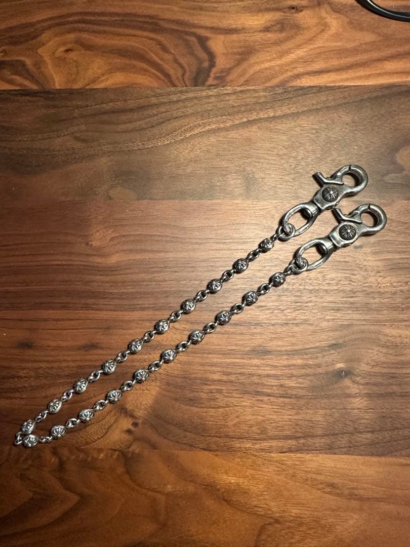 クロムハーツ　クロスボール　ウォレットチェーン　　2クリップ