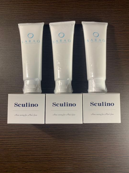 スクリーノ・サラオ新品　３個セット 合計6個  男性用ニキビケアジェル・洗顔料