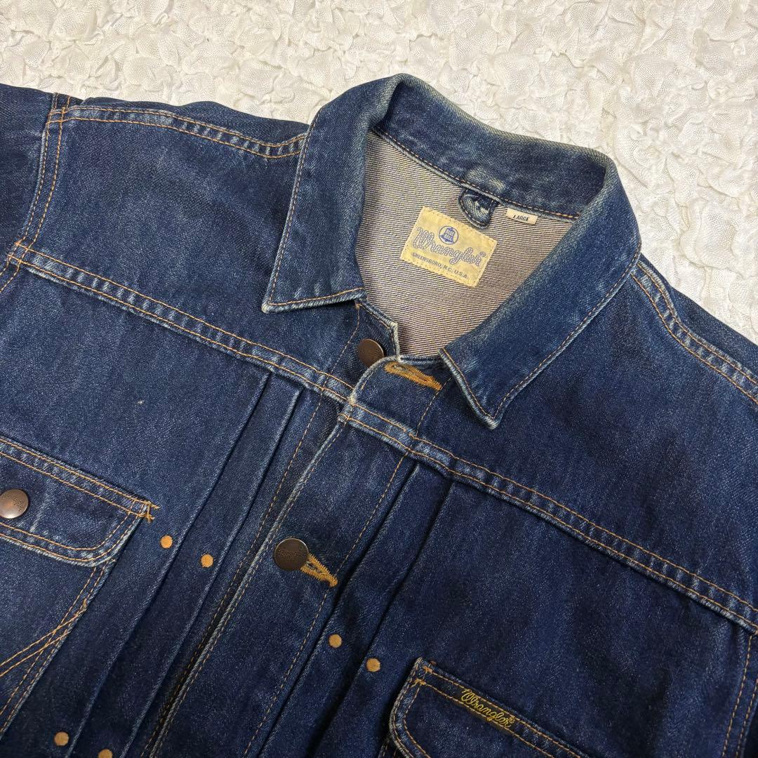 90's 復刻 縦ベルラングラーWrangler 111mj デニムジャケットL