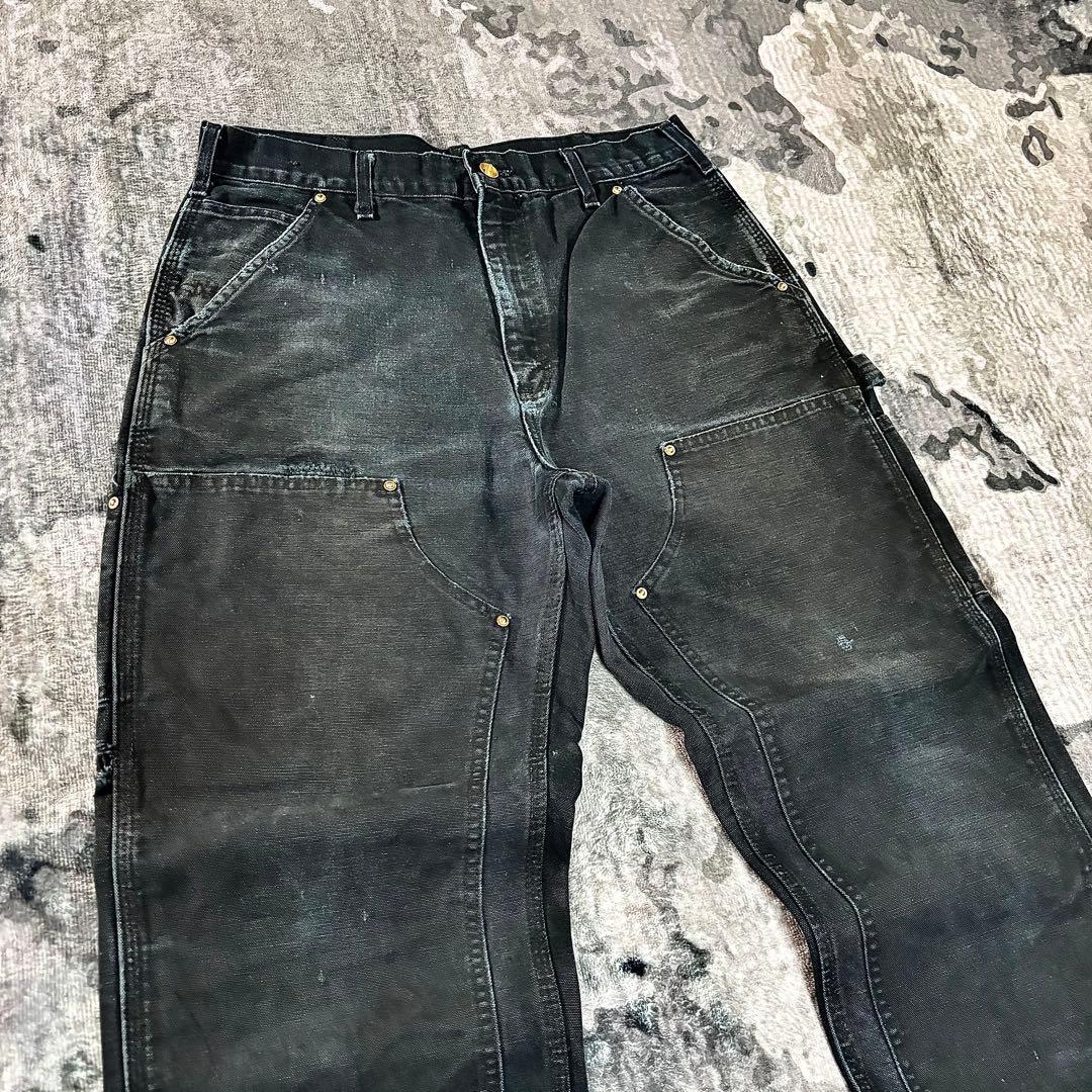 スペシャル美品 B01 ブラックフェード 金ボタン 良フェード ゆるだぼ 一点物