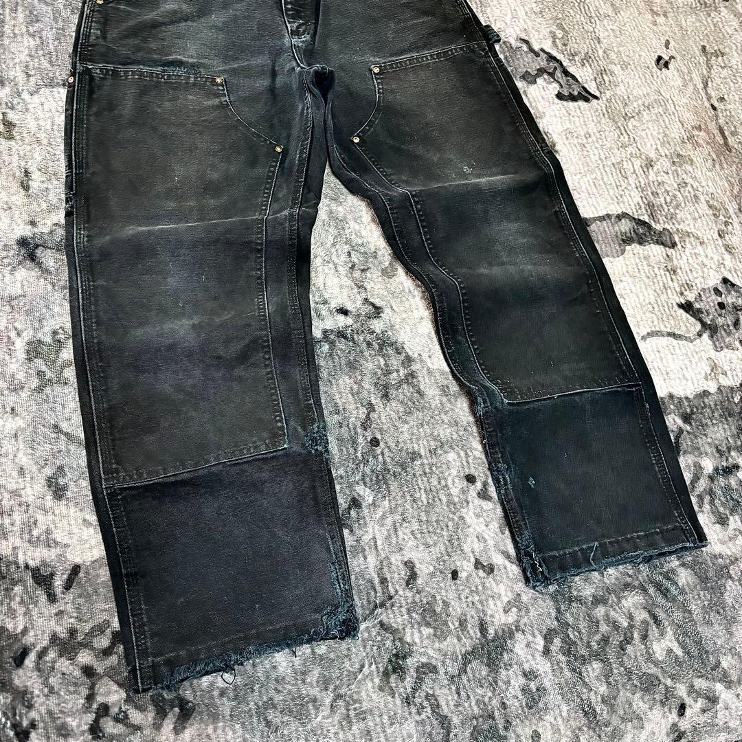 スペシャル美品 B01 ブラックフェード 金ボタン 良フェード ゆるだぼ 一点物