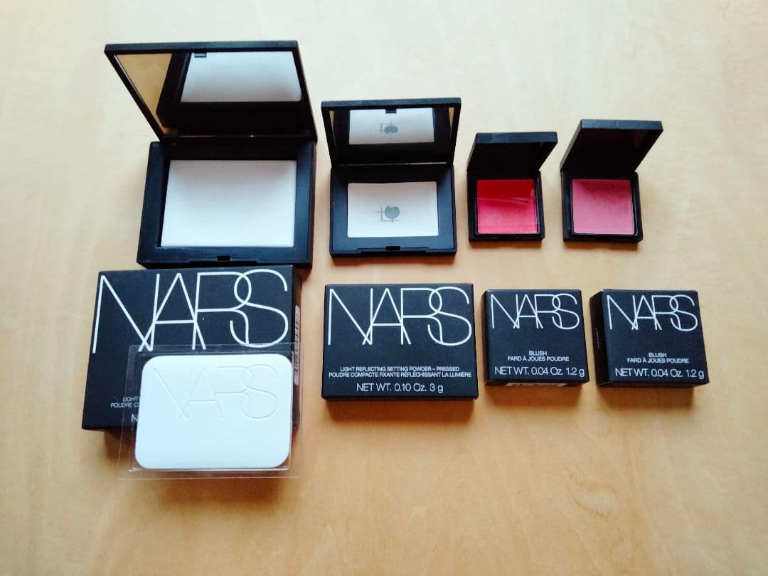 NARS プレストパウダー大小＆ブラッシュ2色　計４点セット