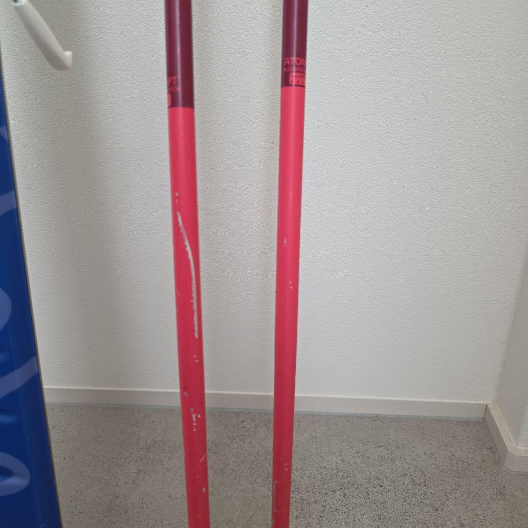 Elan 子ども用スキー 130cm 　ATOMIC　ストック90cm　セット