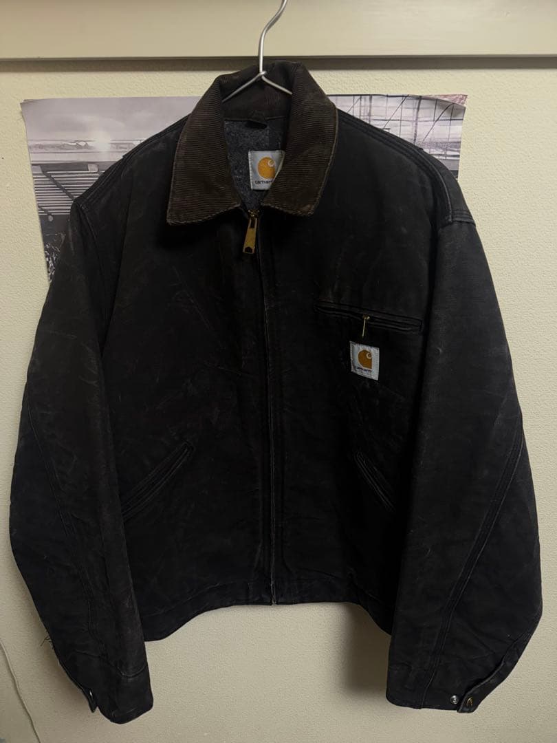 s*u様 IO着用　90s Carhartt ブラックデトロイトジャケット