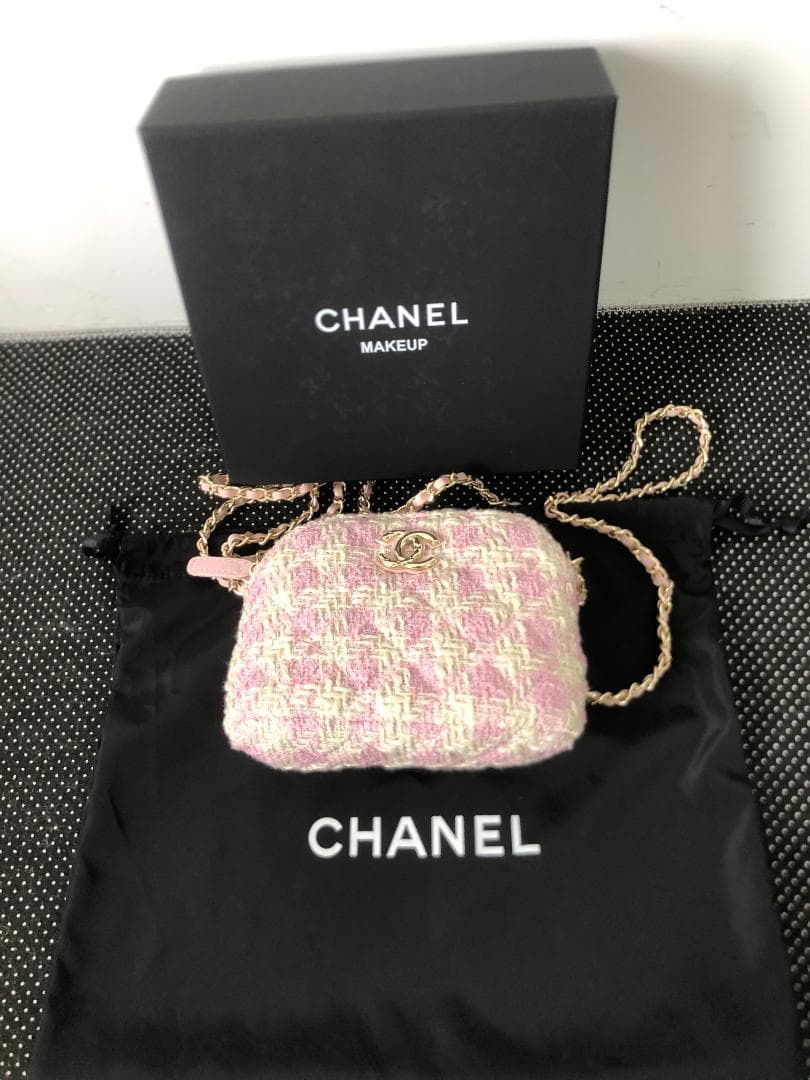 ショルダーバッグ　ツイード　ノベルティー　ピンク　綺麗　おしゃれ