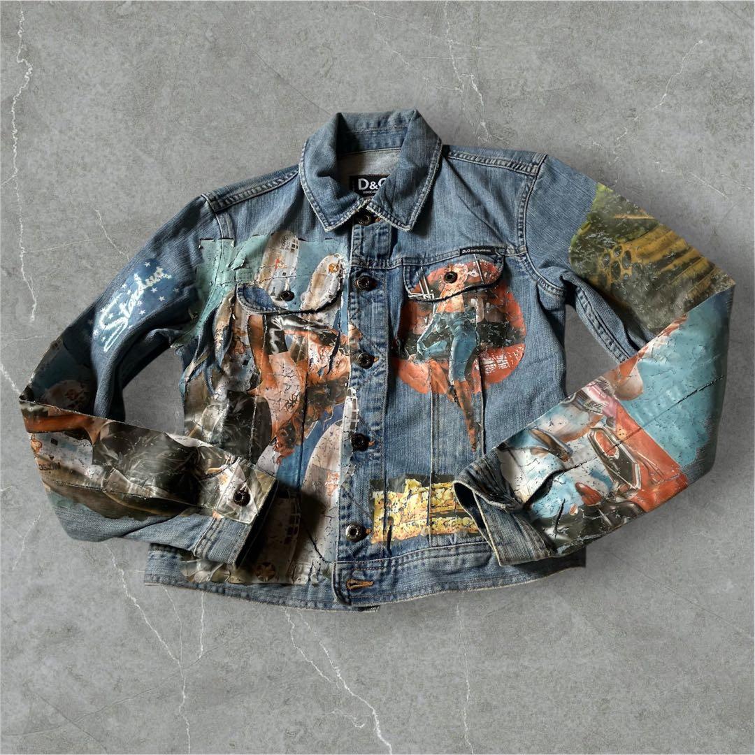 V*r様 00s archive D&Gドルチェ&ガッバーナプリントgジャンM平