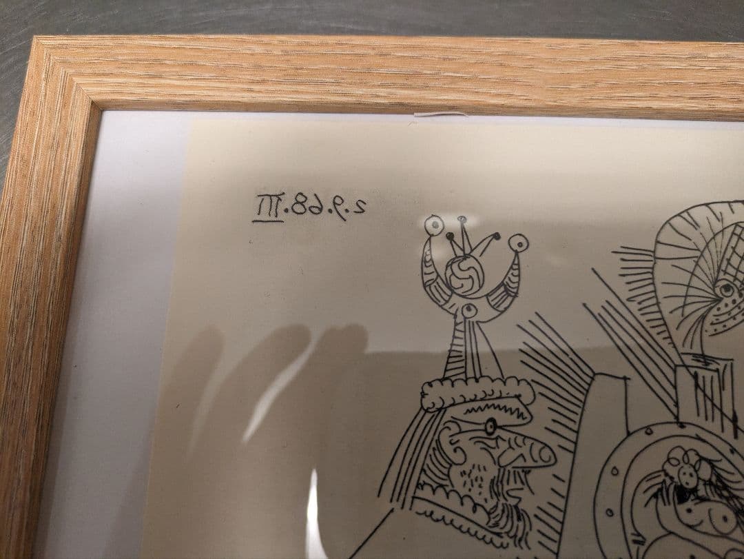 【未使用】【ピカソ 真作】真作保証紙COA付き✰大変希少なエッジング画集✰