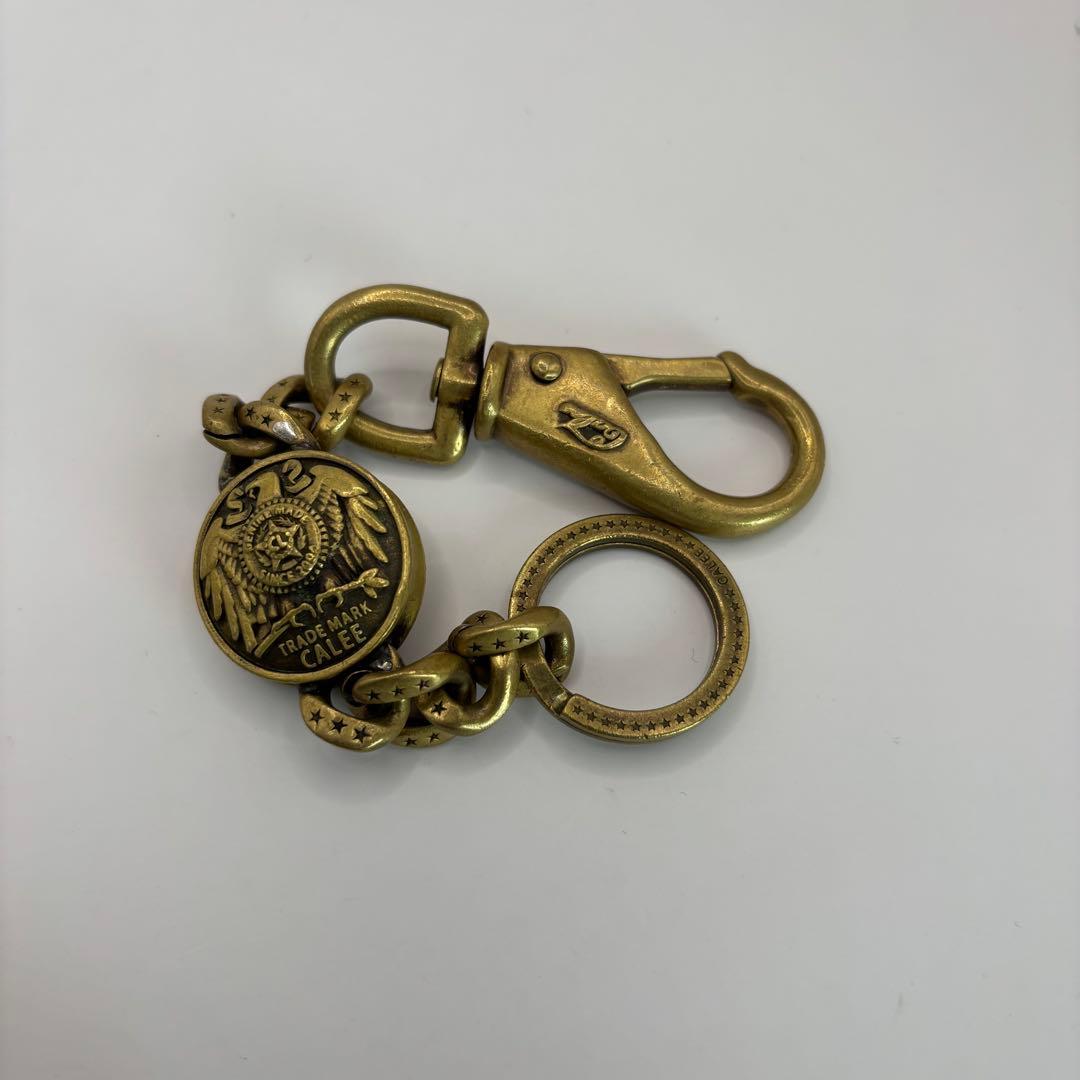 CALEE キーリング　concho key ring brass ゴールド