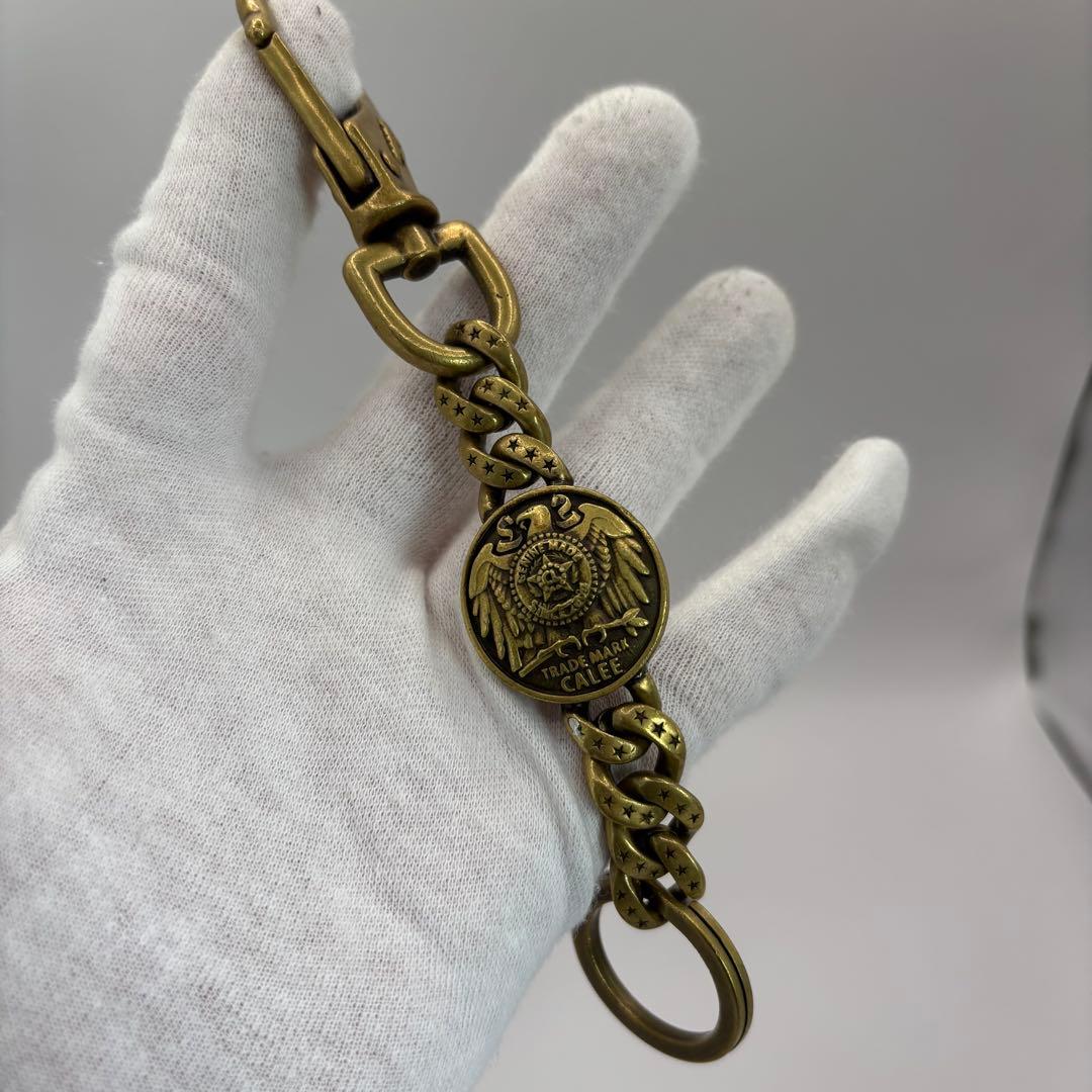 CALEE キーリング　concho key ring brass ゴールド