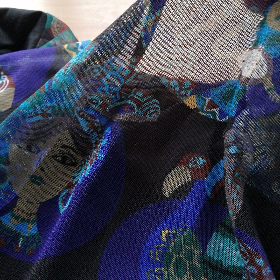 新品　トクコプルミエヴォル　にぎやかズールー族　シンメトリー　チュニック