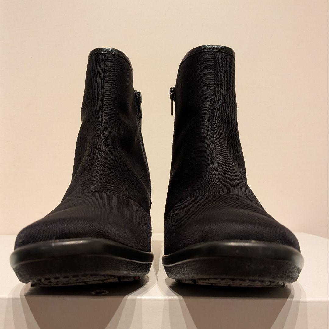 極美品　現行品　トップドライ　ジップ　ショートブーツ　ゴアテックス　23cm 黒