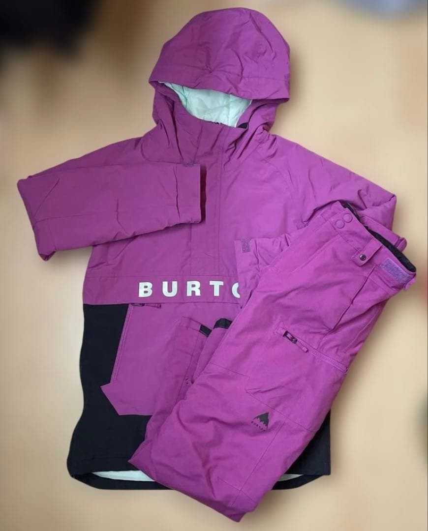 BURTON パープル スノーボードウェアセット Lサイズ