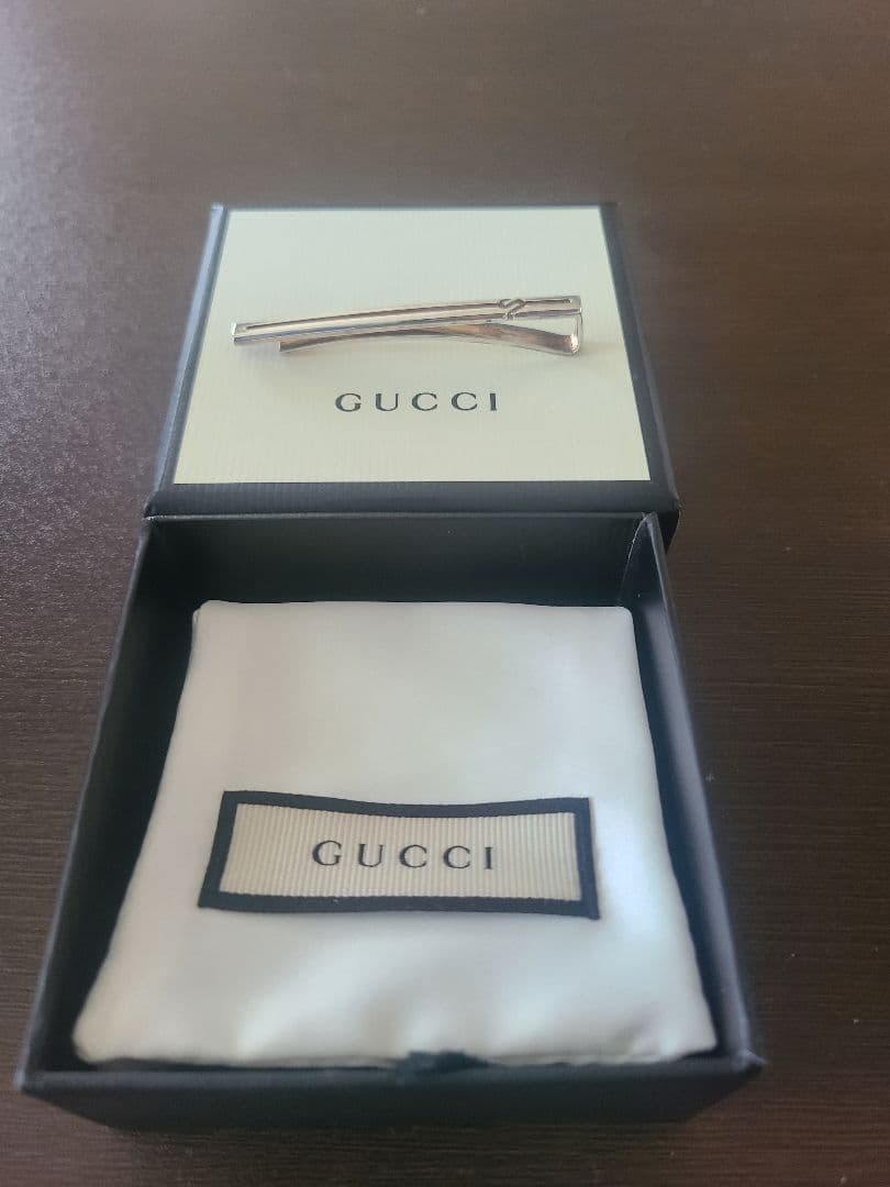 GUCCI シルバー925 ネクタイピン 専用ボックス付き