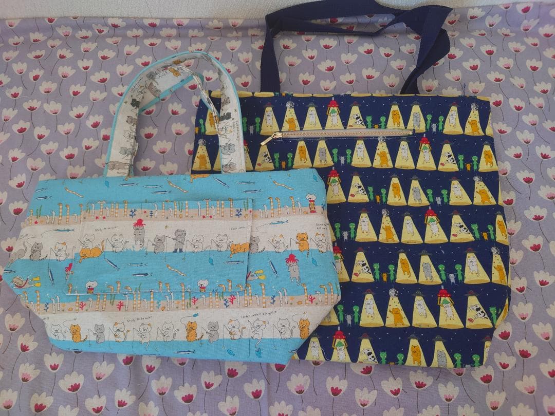 【チャッピー】 猫柄　トートバック＆リュックset