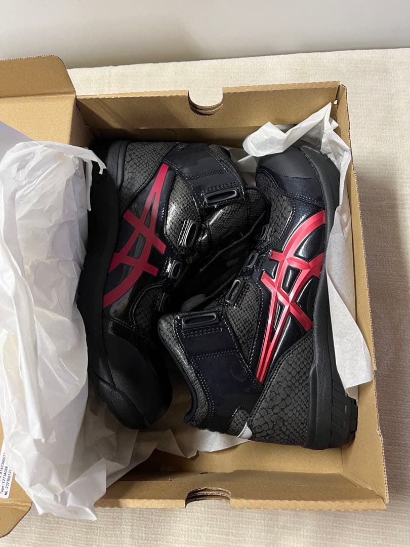 アシックス　限定色　安全靴 ウィンジョブ CP304 ブラックエディション　26