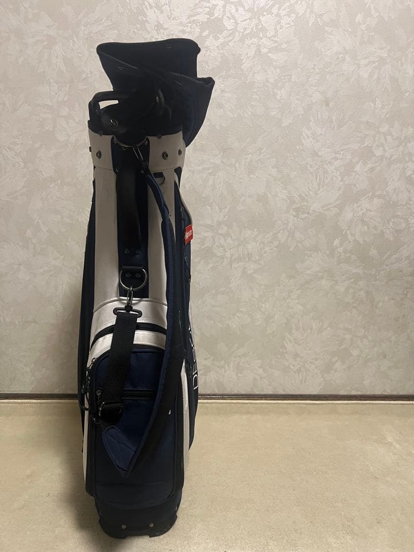 DESCENTE キャディバッグ ネイビー/ホワイト