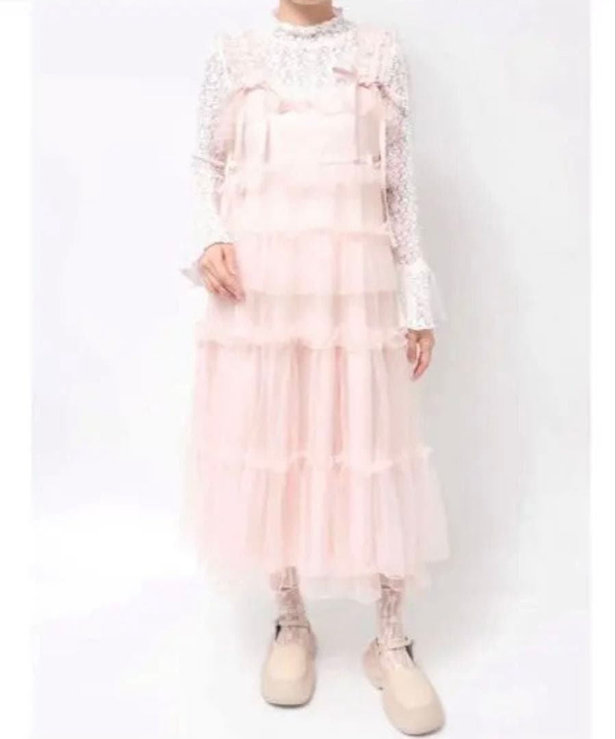 チュールドロストロングワンピース　merry jenny