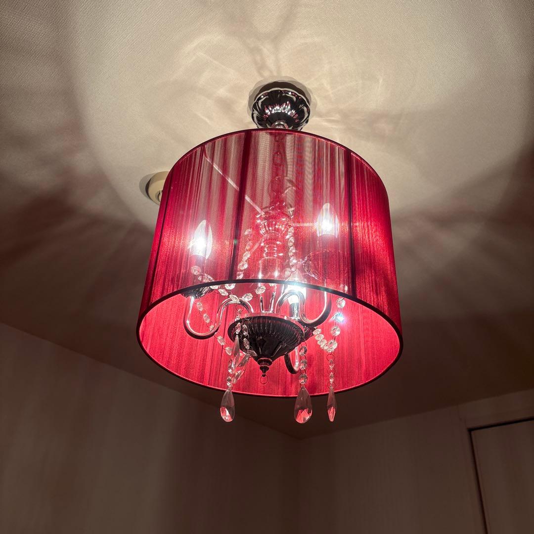 TOGA⭐️シャンデリア ✳︎赤✳︎照明器具