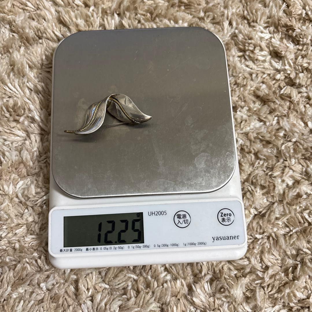 K18 含む ティファニーブローチ シルバー925 12.3g