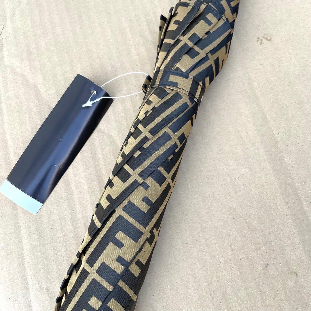 FENDI フェンディ 長傘 ズッカ柄 ブラウン