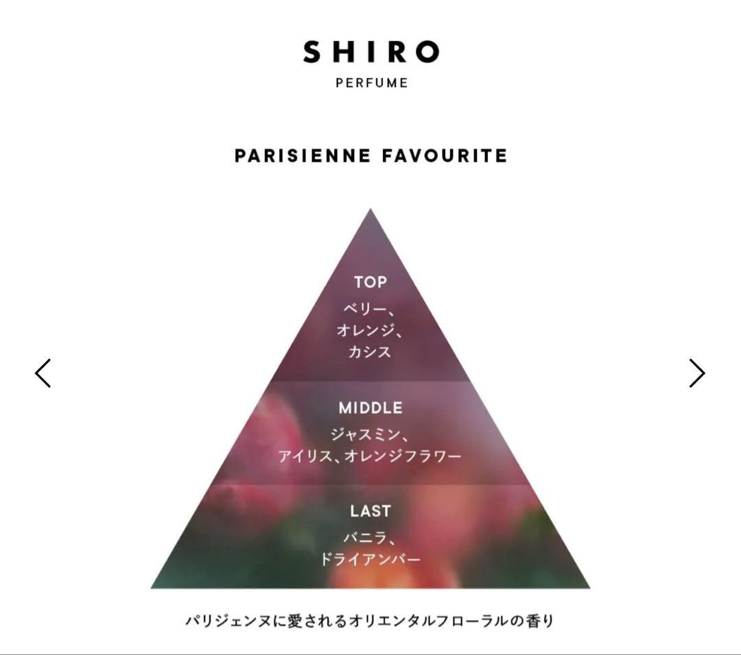 【送料込】SHIRO オールドパルファン パリジェンヌフェイヴァリット100mL