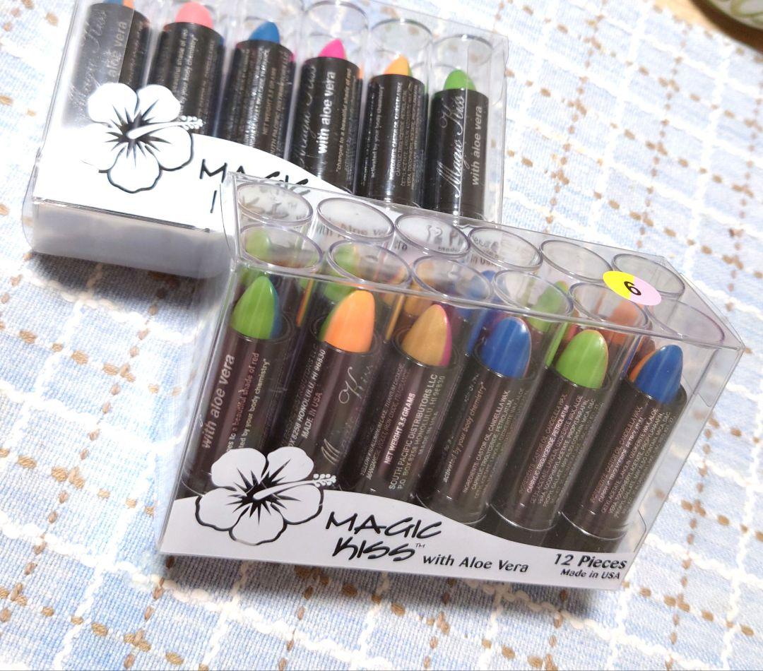 新品未使用未開封　マジックキス リップ ハワイ限定 6色 12本セット×2箱