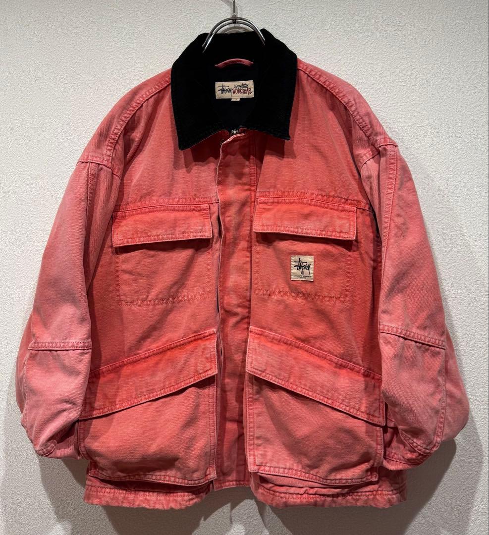 stussy JACKET WASHED CANVAS ワークジャケット