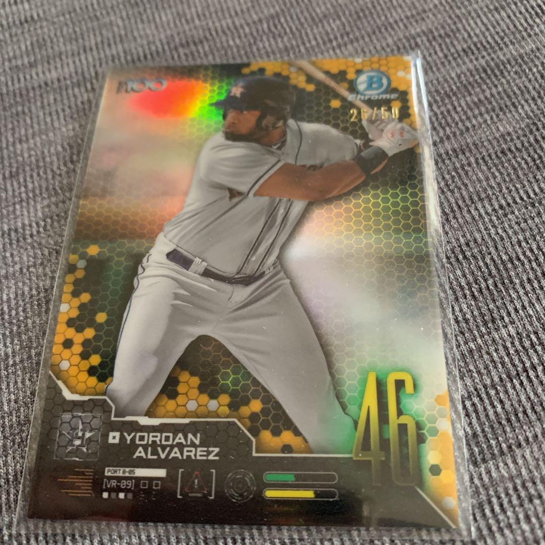 スポーツ選手 yordan alvarez 2nd bowman Gold Top100