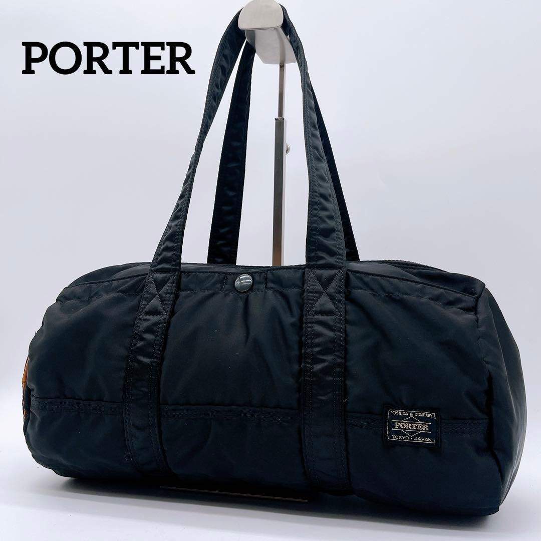 【PORTER】TANKER タンカー ドラムバッグ ブラック