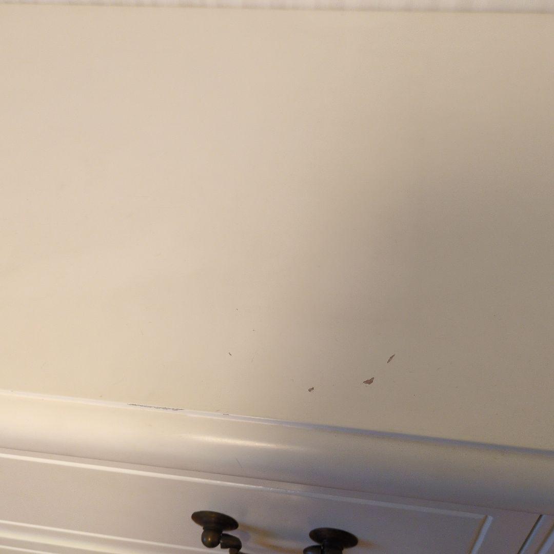 ホワイト木製チェスト 5段 ②