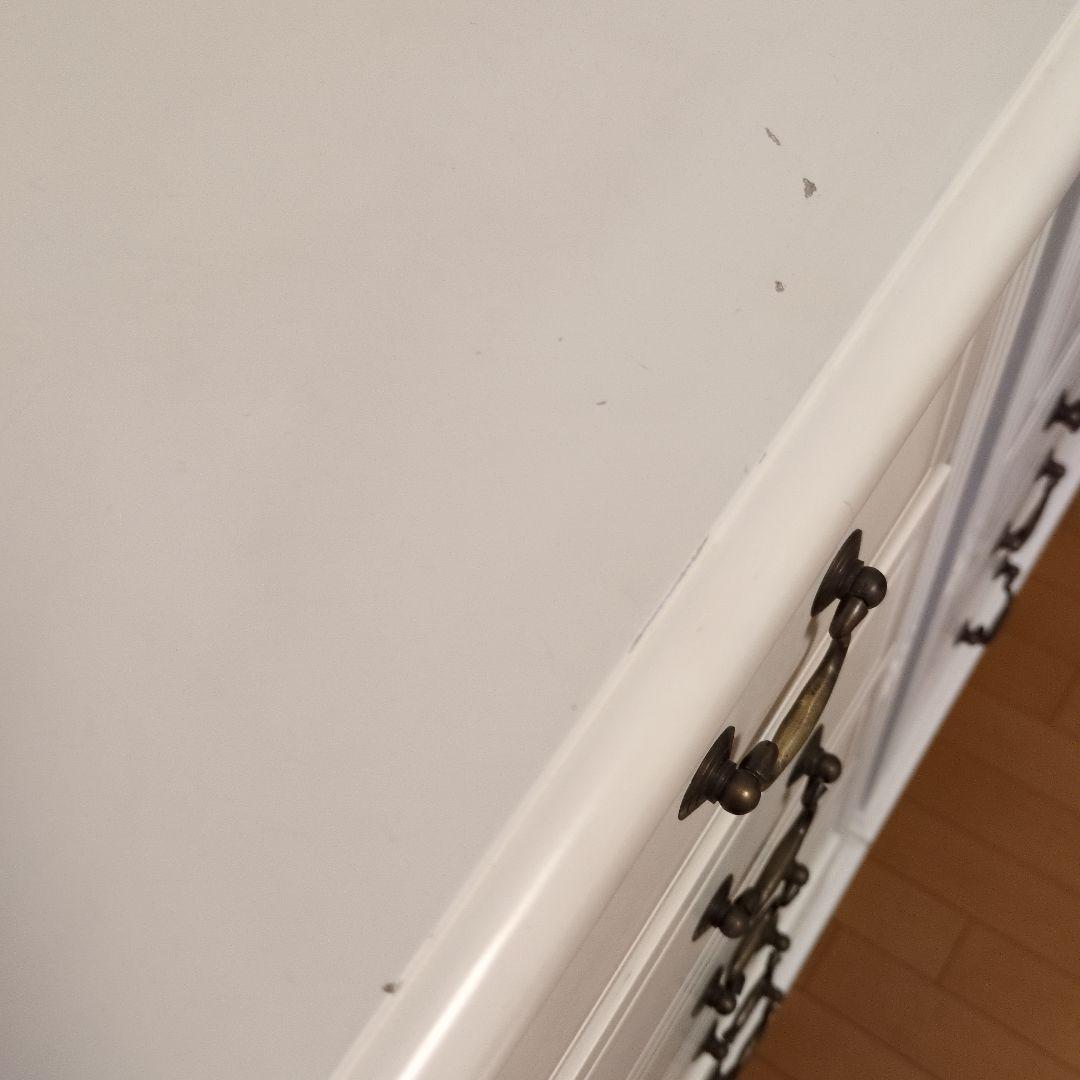 ホワイト木製チェスト 5段 ②