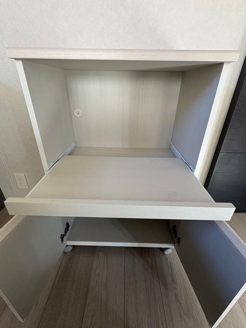 ニトリ【木目調レンジボード】引き出し付き