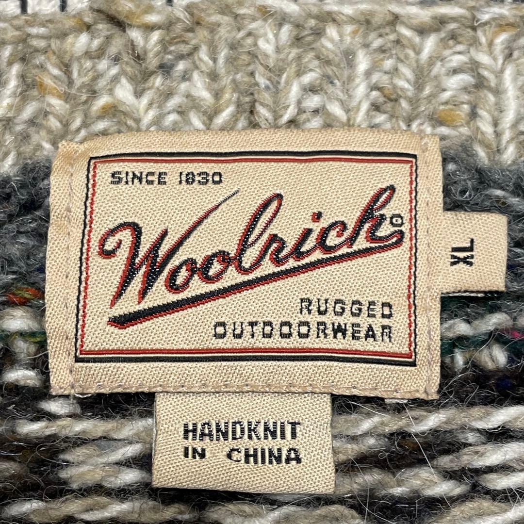 WOOLRICH 90s ローゲージニット ハンドニット 手編み XL