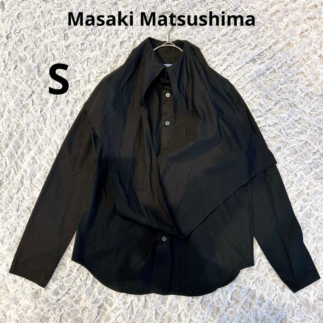 マサキマツシマ　Masaki Matsushima　デザインシャツ　ブラウス　黒
