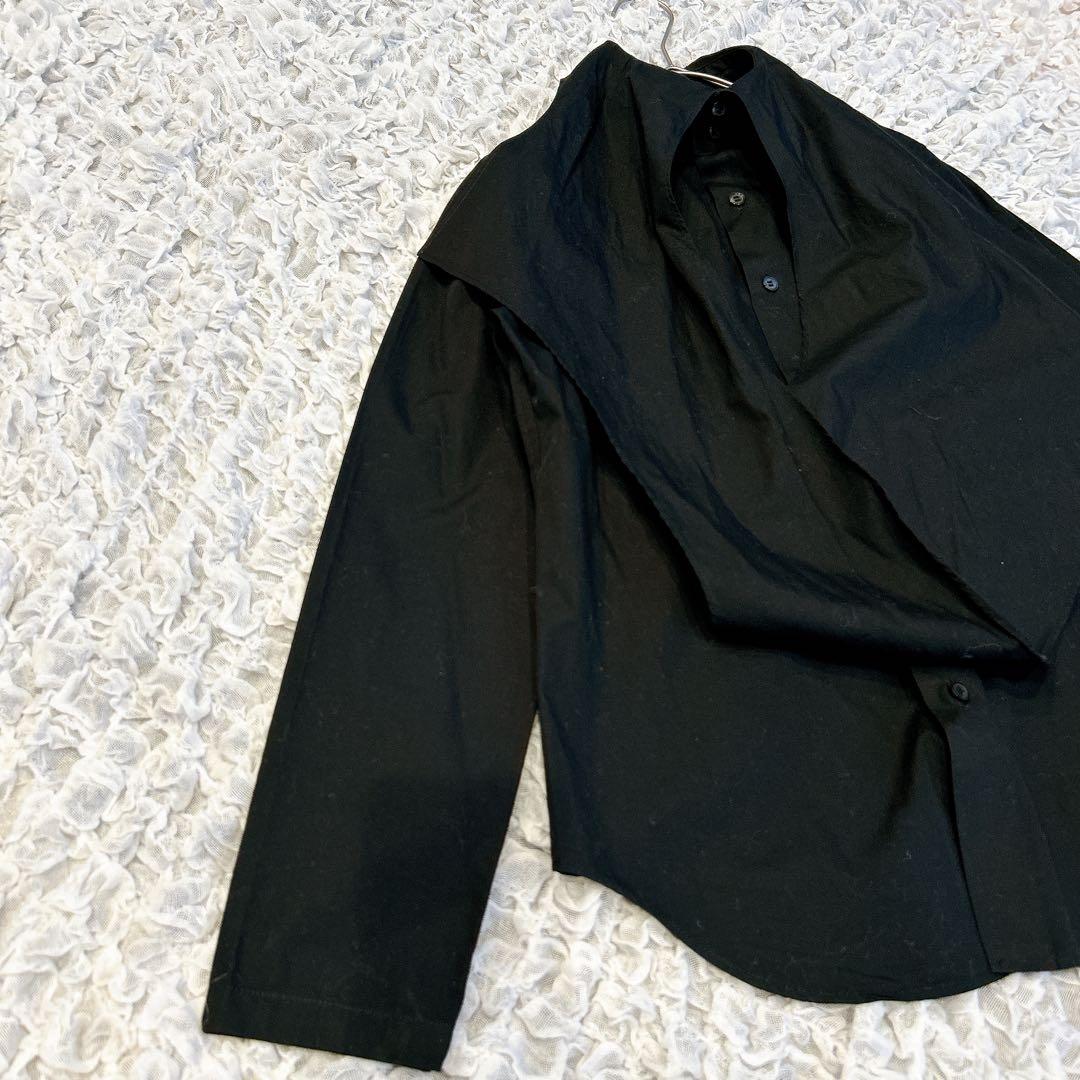 マサキマツシマ　Masaki Matsushima　デザインシャツ　ブラウス　黒