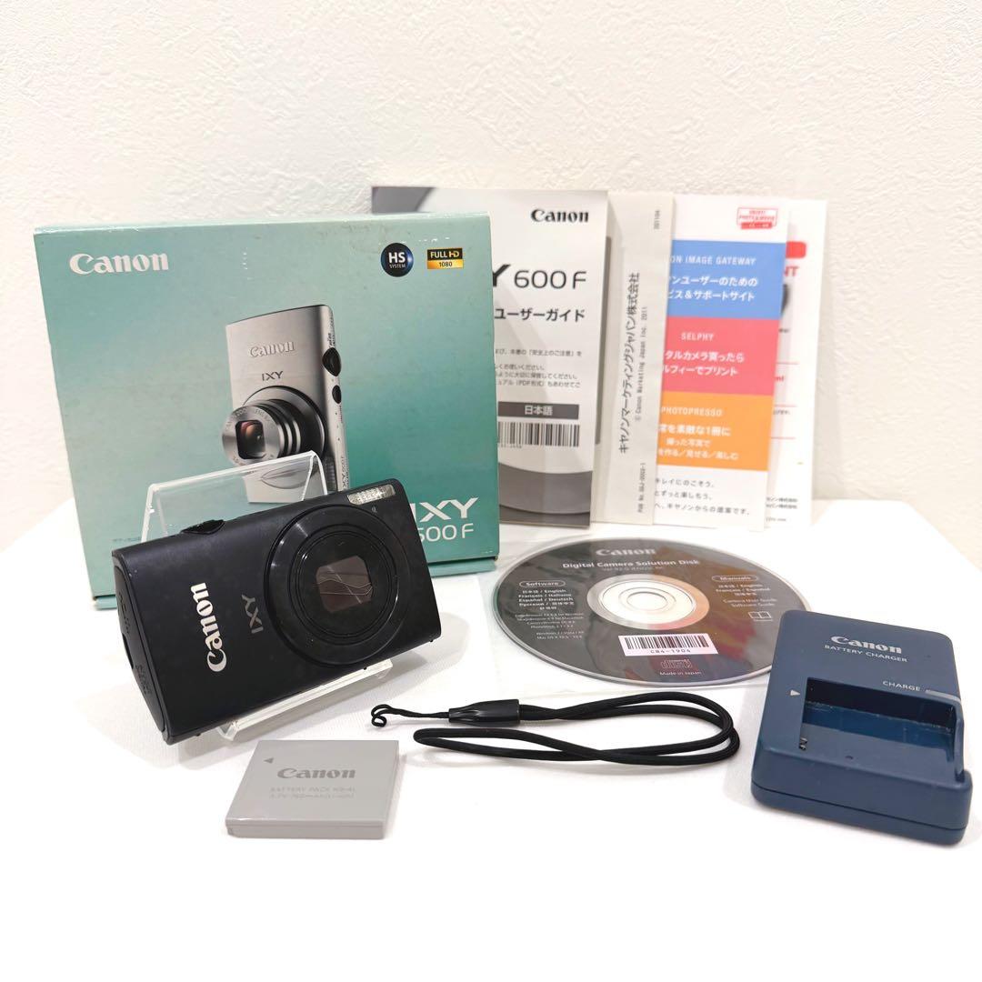 Canon キャノン IXY 600F ブラック 動作確認済み コンデジ