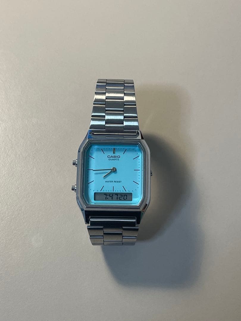 CASIO AQ-230A-2A2MQYJF ティファニー　ブルー