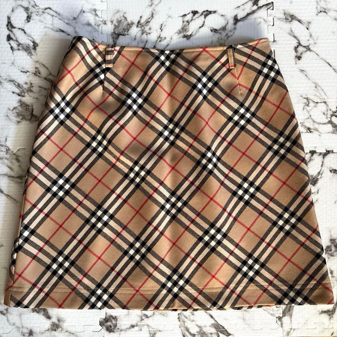 バーバリー ブルーレーベル ノバチェック 台形ミニスカート