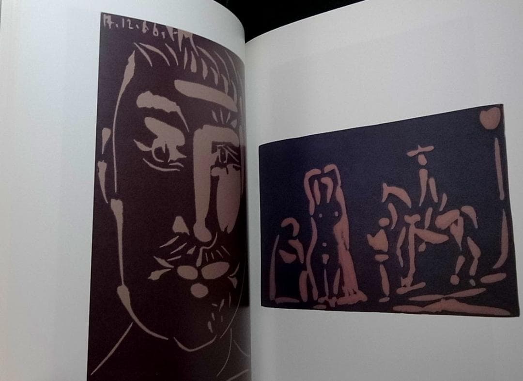 洋書 Picasso a Vallauris Linogravur
