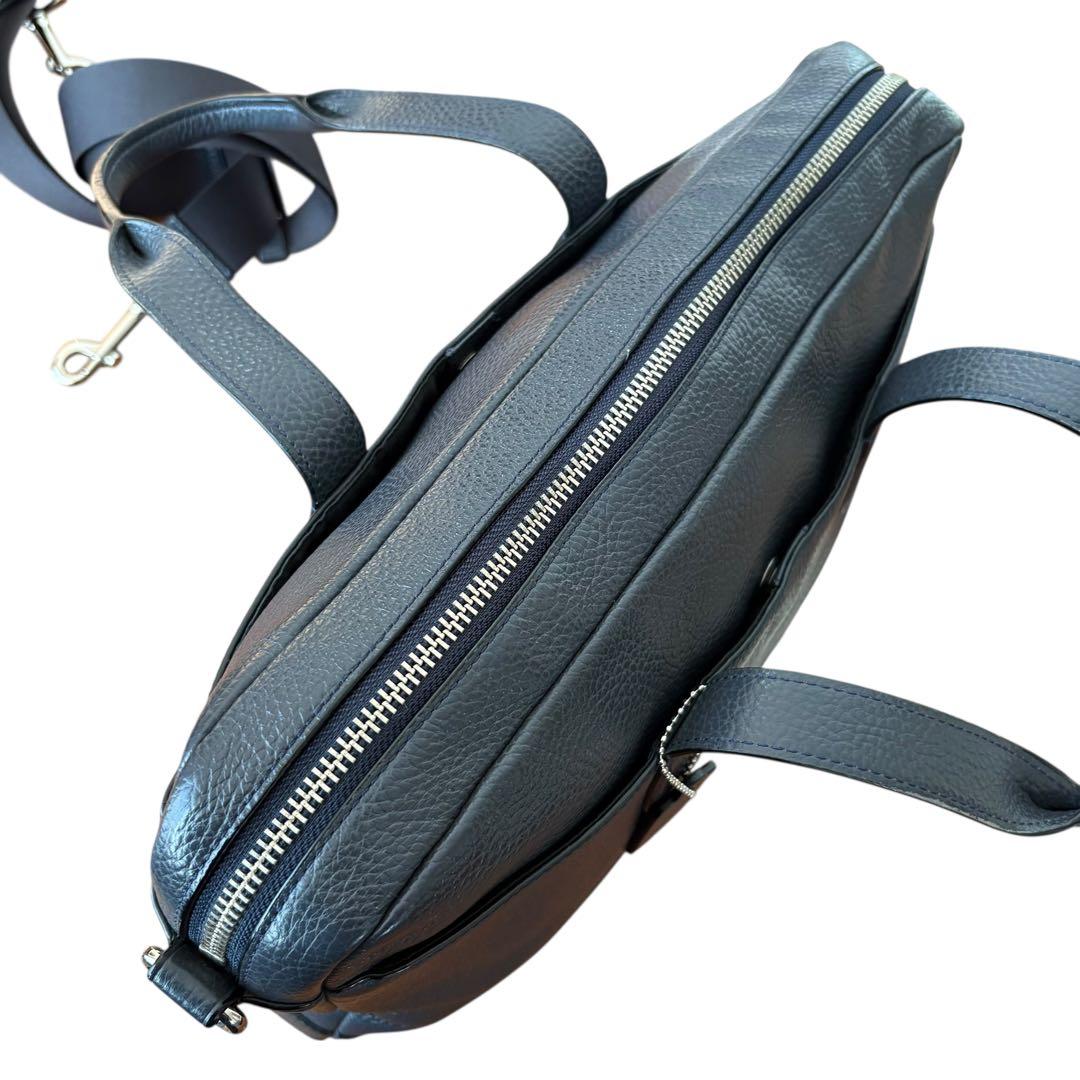 極美品✨COACH シボ革 ビジネスバッグ レザー A4可 ブラック