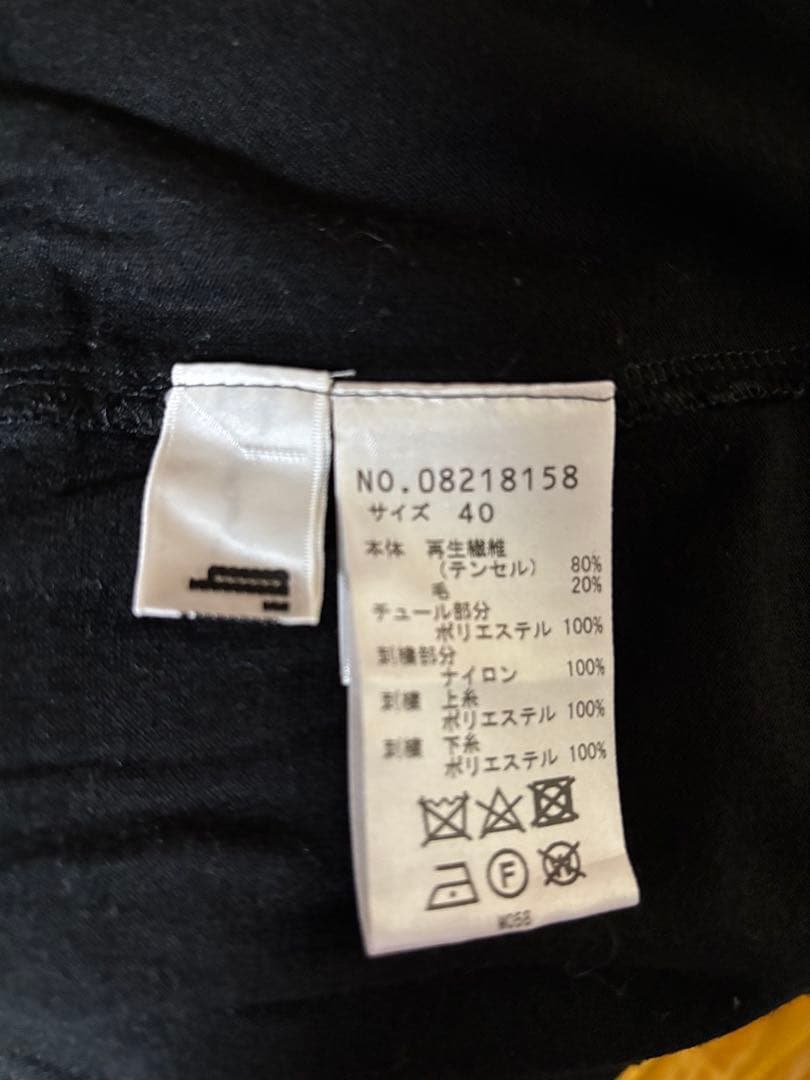 ☆センソユニコ　tbチュニック　黒にコード刺繍